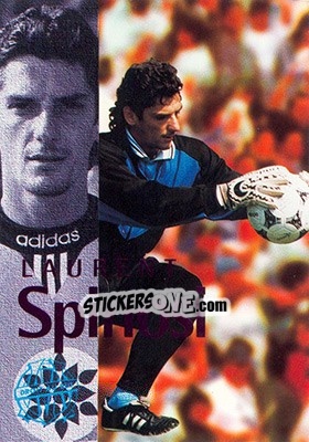 Cromo Spinosi Laurent (action) - Olympique De Marseille - Droit Au But 1996 - Panini