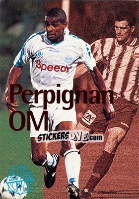 Figurina Perpignan-OM - Olympique De Marseille - Droit Au But 1996 - Panini
