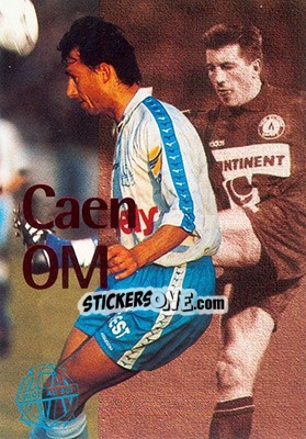 Sticker Caen-OM - Olympique De Marseille - Droit Au But 1996 - Panini