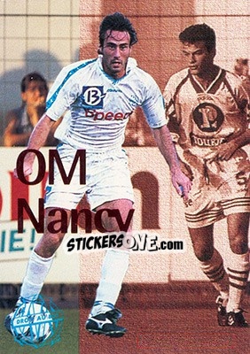 Figurina OM-Nancy - Olympique De Marseille - Droit Au But 1996 n. 80 - Panini