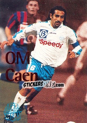 Sticker OM-Caen - Olympique De Marseille - Droit Au But 1996 - Panini