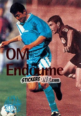 Cromo OM-Endoume (coupe de France) - Olympique De Marseille - Droit Au But 1996 - Panini