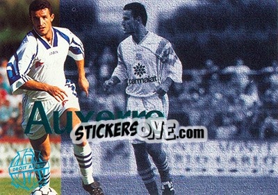 Sticker Auxerre - Olympique De Marseille - Droit Au But 1996 n. 89 - Panini