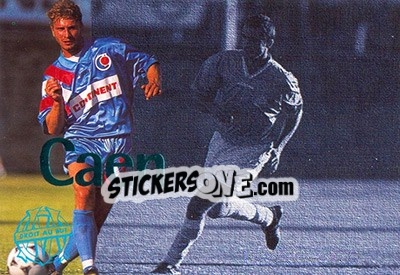 Sticker Caen - Olympique De Marseille - Droit Au But 1996 - Panini