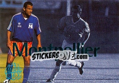 Sticker Montpellier - Olympique De Marseille - Droit Au But 1996 - Panini