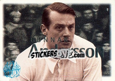 Sticker Andersson Gunnar - Olympique De Marseille - Droit Au But 1996 - Panini
