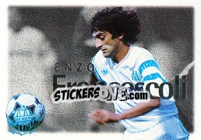 Sticker Francescoli Enzo - Olympique De Marseille - Droit Au But 1996 n. 121 - Panini