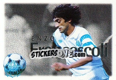 Sticker Francescoli Enzo - Olympique De Marseille - Droit Au But 1996 - Panini