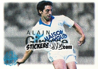 Sticker Giresse Alain - Olympique De Marseille - Droit Au But 1996 - Panini