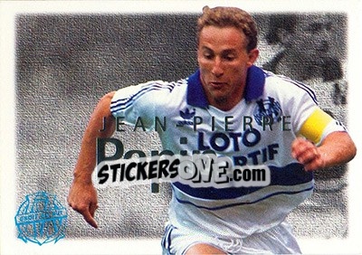 Sticker Papin Jean-Pierre - Olympique De Marseille - Droit Au But 1996 n. 129 - Panini