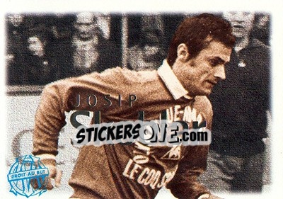 Sticker Skoblar Josip - Olympique De Marseille - Droit Au But 1996 - Panini
