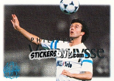 Sticker Vercruysse Philippe - Olympique De Marseille - Droit Au But 1996 - Panini