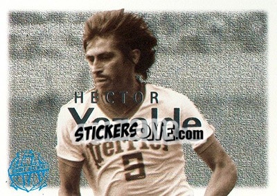 Sticker Yazalde Hector - Olympique De Marseille - Droit Au But 1996 - Panini