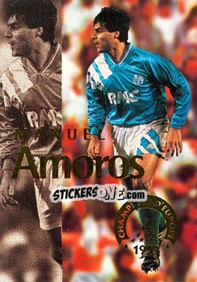 Sticker Amoros Manuel - Olympique De Marseille - Droit Au But 1996 n. 139 - Panini