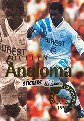 Sticker Angloma Jocelyn - Olympique De Marseille - Droit Au But 1996 n. 140 - Panini
