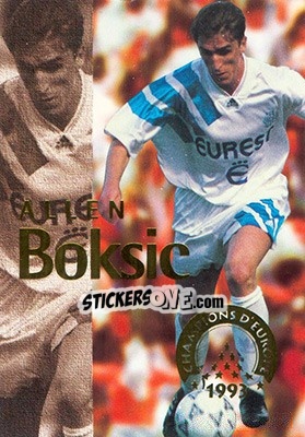 Figurina Boksic Allen - Olympique De Marseille - Droit Au But 1996 - Panini