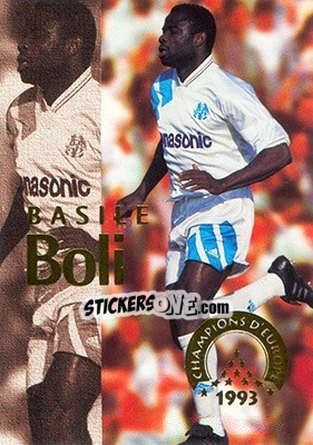 Sticker Boli Basile - Olympique De Marseille - Droit Au But 1996 n. 143 - Panini