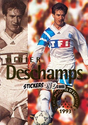 Cromo Deschamps Didier - Olympique De Marseille - Droit Au But 1996 - Panini