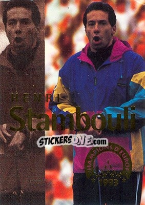 Cromo Stambouli Henri - Olympique De Marseille - Droit Au But 1996 - Panini