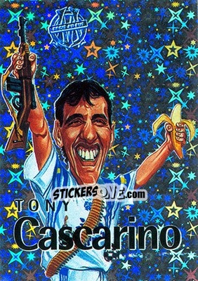 Sticker Cascarino Tony - Olympique De Marseille - Droit Au But 1996 - Panini
