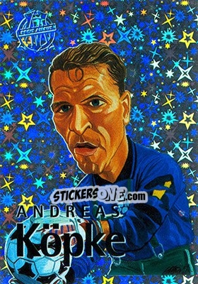 Sticker Kopke Andreas - Olympique De Marseille - Droit Au But 1996 - Panini