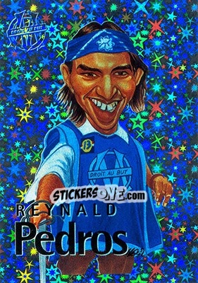 Sticker Pedros Raynald - Olympique De Marseille - Droit Au But 1996 n. 169 - Panini