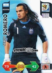 Sticker Sergio Romero - FIFA World Cup South Africa 2010. Adrenalyn XL (UK edition) n. 1 - Panini