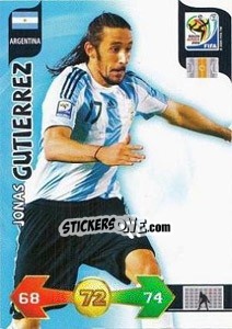 Cromo Jonas Gutierrez - FIFA World Cup South Africa 2010. Adrenalyn XL (UK edition) - Panini