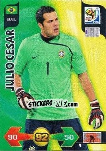 Figurina Julio Cesar - FIFA World Cup South Africa 2010. Adrenalyn XL (UK edition) - Panini