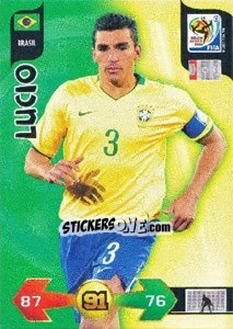 Sticker Lucio - FIFA World Cup South Africa 2010. Adrenalyn XL (UK edition) - Panini
