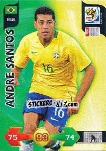 Sticker Andre Santos - FIFA World Cup South Africa 2010. Adrenalyn XL (UK edition) - Panini