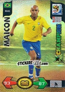 Sticker Maicon - FIFA World Cup South Africa 2010. Adrenalyn XL (UK edition) n. 46 - Panini