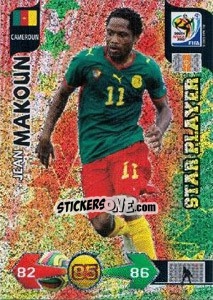 Sticker Jean Makoun - FIFA World Cup South Africa 2010. Adrenalyn XL (UK edition) n. 61 - Panini
