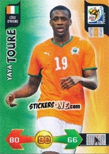 Sticker Yaya Toure - FIFA World Cup South Africa 2010. Adrenalyn XL (UK edition) n. 65 - Panini