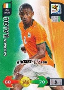 Sticker Salomon Kalou - FIFA World Cup South Africa 2010. Adrenalyn XL (UK edition) n. 68 - Panini
