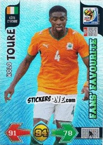 Cromo Kolo Toure - FIFA World Cup South Africa 2010. Adrenalyn XL (UK edition) - Panini