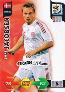 Sticker Lars Jacobsen - FIFA World Cup South Africa 2010. Adrenalyn XL (UK edition) n. 75 - Panini