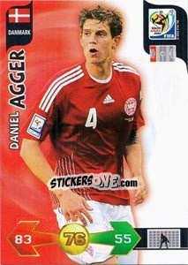 Sticker Daniel Agger - FIFA World Cup South Africa 2010. Adrenalyn XL (UK edition) - Panini