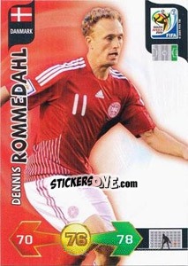 Figurina Dennis Rommedahl - FIFA World Cup South Africa 2010. Adrenalyn XL (UK edition) - Panini