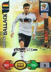 Sticker Michael Ballack - FIFA World Cup South Africa 2010. Adrenalyn XL (UK edition) n. 100 - Panini