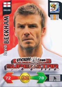 Sticker David Beckham - FIFA World Cup South Africa 2010. Adrenalyn XL (UK edition) - Panini