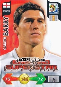 Sticker Gareth Barry - FIFA World Cup South Africa 2010. Adrenalyn XL (UK edition) n. 115 - Panini