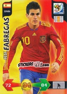 Sticker Cesc Fabregas - FIFA World Cup South Africa 2010. Adrenalyn XL (UK edition) n. 137 - Panini