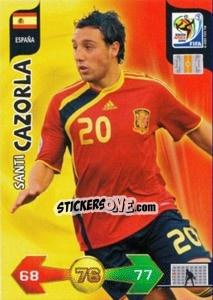 Sticker Santi Cazorla - FIFA World Cup South Africa 2010. Adrenalyn XL (UK edition) n. 140 - Panini