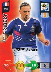 Sticker Franck Ribery - FIFA World Cup South Africa 2010. Adrenalyn XL (UK edition) n. 155 - Panini