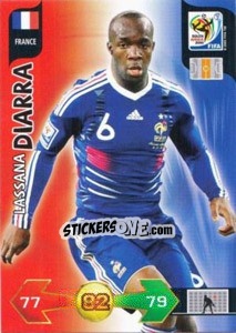 Sticker Lassana Diarra - FIFA World Cup South Africa 2010. Adrenalyn XL (UK edition) - Panini