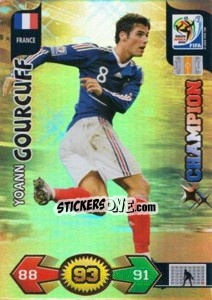 Cromo Yoann Gourcuff - FIFA World Cup South Africa 2010. Adrenalyn XL (UK edition) - Panini