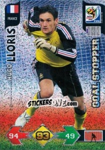 Sticker Hugo Lloris - FIFA World Cup South Africa 2010. Adrenalyn XL (UK edition) n. 166 - Panini