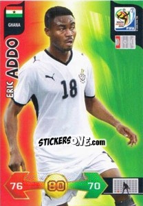 Sticker Eric Addo - FIFA World Cup South Africa 2010. Adrenalyn XL (UK edition) n. 169 - Panini