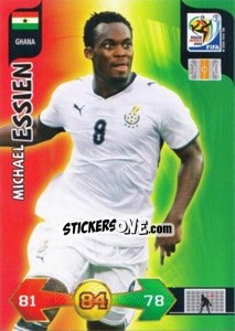 Sticker Michael Essien - FIFA World Cup South Africa 2010. Adrenalyn XL (UK edition) - Panini